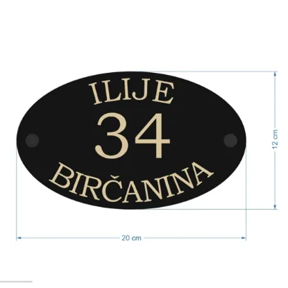 Slika Kućni broj Kompakt-B