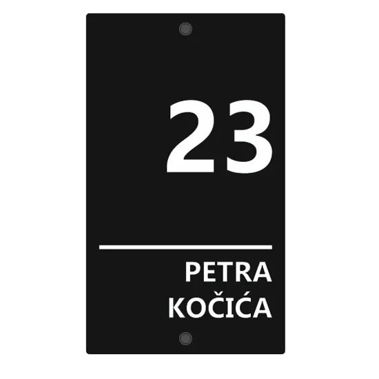 Slika Kućni broj Standard-C