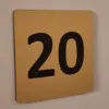 Slika Natpis za vrata - Zaobljena kocka