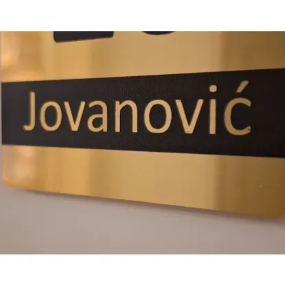 Slika Natpis za vrata - Zaobljena kocka