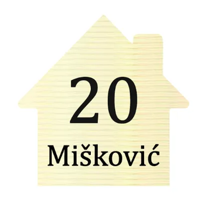 Slika Natpis za vrata - Kućica