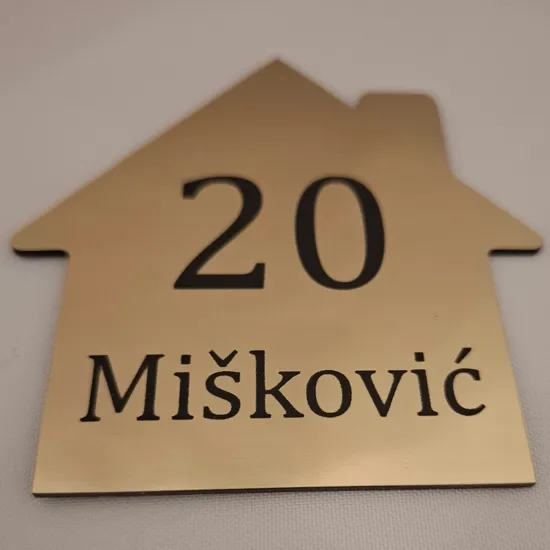 Slika Natpis za vrata - Kućica