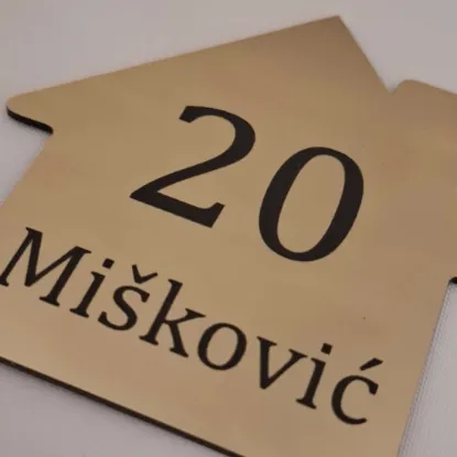 Slika Natpis za vrata - Kućica