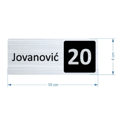 Slika Natpis za vrata - Zaobljeni pravougaonik