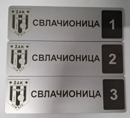 Slika Natpis za vrata - Svlačionica