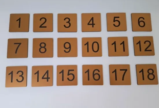 Slika Natpis za vrata - Komplet brojeva