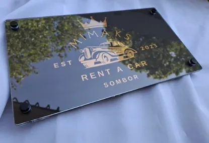 Slika Natpis za firmu Rent-a-car