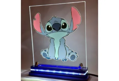 Slika Dečija LED lampa Radoznali Stitch