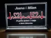 Personalizovana LED lampa sa natpisom, osvetljena u mraku, idealan poklon za godišnjicu braka ili veze