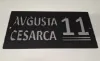 Akrilni broj za kuću u crna mat/srebro kombinaciji boja