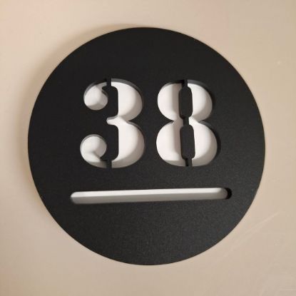 Slika Pločica za vrata - Krug 3D