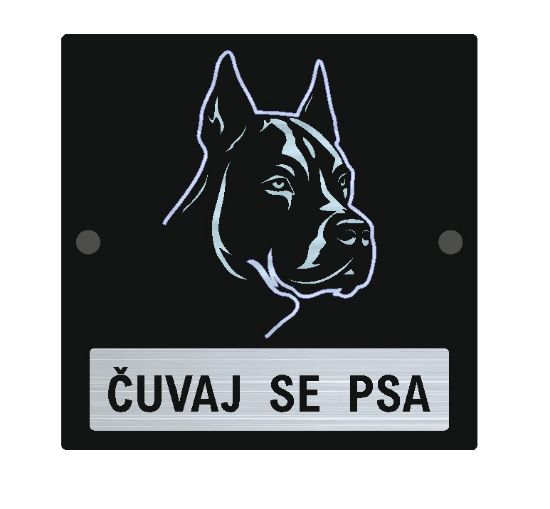 Slika Natpis upozorenja - Čuvaj se psa