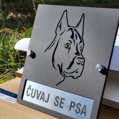 Natpis pazi pas cuva Sombor